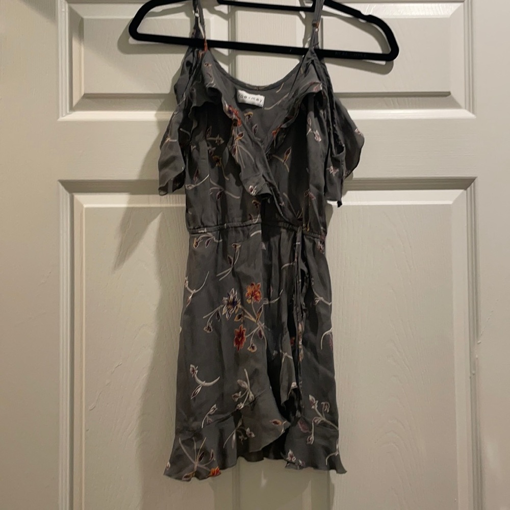 Roe & May tie front wrap dress mini size XS